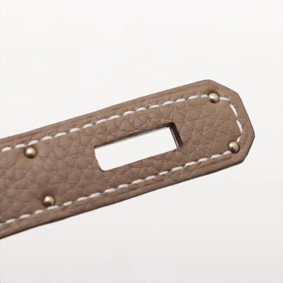 Sold out ❌Hermes Birkin 30 Le Tournay Togo Etoupe Silver W: 2024 - Picture 11 of 12